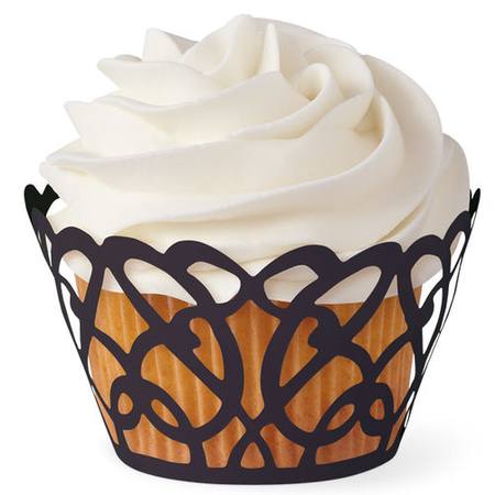 Buy Cupcake Wrap Swirls Black 18 qty in NZ. 