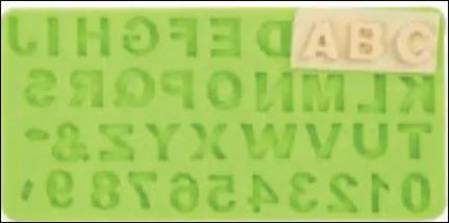 ALPHABET & NUMBERS SET SILICONE MOULD